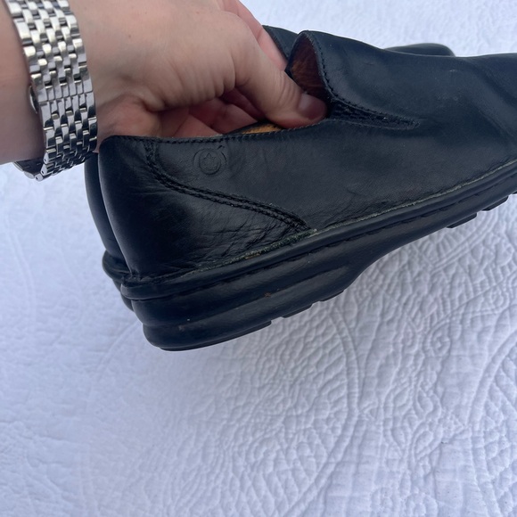 Born Mayflower Loafers Size 8.5 Black Leather Classic Comfort Slip-On Shoes - Picture 3 of 11